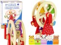 LEAN Toys Obrotowy Drewniany Diabelski Młyn Figurki