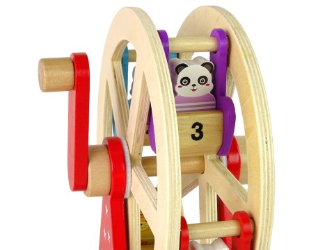 LEAN Toys Obrotowy Drewniany Diabelski Młyn Figurki LEAN Toys Obrotowy Drewniany Diabelski Młyn Figurki