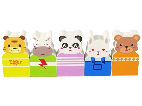 LEAN Toys Obrotowy Drewniany Diabelski Młyn Figurki LEAN Toys Obrotowy Drewniany Diabelski Młyn Figurki