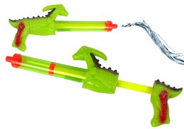 LEAN Toys Pistolet Na Wodę 40 cm Dinozaur Zielony Ogród Zabawka