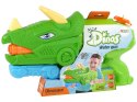 LEAN Toys Pistolet Na Wodę Dinosaur Triceratops 1330 ml Zielony Zasięg 8 m