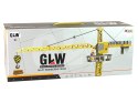 LEAN Toys Pojazd Budowlany Żuraw Dźwig 95 cm Żółty