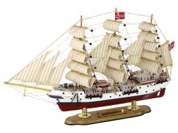 LEAN Toys Statek Drewniany Kolekcjonerski Łódź Żaglowiec Okręt
