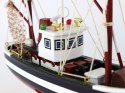 LEAN Toys Statek Kuter Rybacki Kolekcjonerski Okręt Drewniany