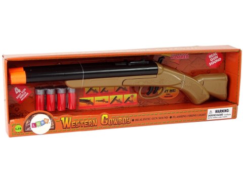 LEAN Toys Strzelba Kowbojska Dla Dzieci Kowboj Naboje LEAN Toys Strzelba Kowbojska Dla Dzieci Kowboj Naboje