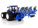 LEAN Toys Traktor Zdalnie Sterowany 1:24 Pług Metalowy Niebieski