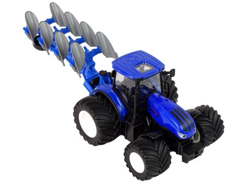 LEAN Toys Traktor Zdalnie Sterowany 1:24 Pług Metalowy Niebieski LEAN Toys Traktor Zdalnie Sterowany 1:24 Pług Metalowy Niebieski