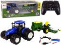 LEAN Toys Traktor Zdalnie Sterowany RC 1:24 Belarka Niebieski