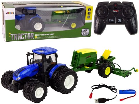 LEAN Toys Traktor Zdalnie Sterowany RC 1:24 Belarka Niebieski LEAN Toys Traktor Zdalnie Sterowany RC 1:24 Belarka Niebieski