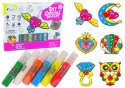LEAN Toys Witraże Zawieszki Do Malowania Zastygająca Farba Biżuteria 6 szt.