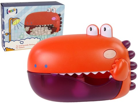 LEAN Toys Zabawka Do Kąpieli Bańki Mydlane Dinozaur Czerwony Na Baterie LEAN Toys Zabawka Do Kąpieli Bańki Mydlane Dinozaur Czerwony Na Baterie