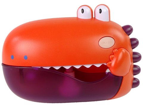 LEAN Toys Zabawka Do Kąpieli Bańki Mydlane Dinozaur Czerwony Na Baterie LEAN Toys Zabawka Do Kąpieli Bańki Mydlane Dinozaur Czerwony Na Baterie