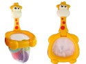 LEAN Toys Zabawka Do Kąpieli Mini Koszykówka Żyrafa Gumowe Piłki
