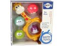 LEAN Toys Zabawka Do Kąpieli Mini Koszykówka Żyrafa Gumowe Piłki