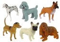 LEAN Toys Zestaw 6 Figurek Psów Figurka Psy Rasowe