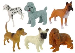LEAN Toys Zestaw 6 Figurek Psów Figurka Psy Rasowe
