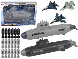 LEAN Toys Zestaw Armia Morska Łódź Podwodna Odrzutowce Bomby