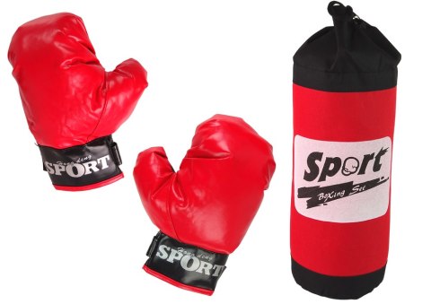 LEAN Toys Zestaw Bokserski Worek Rękawice Bokserskie Boxing Set LEAN Toys Zestaw Bokserski Worek Rękawice Bokserskie Boxing Set