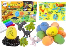 LEAN Toys Zestaw DIY Malowanie Jaj Dinozaury