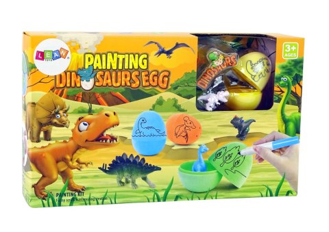 LEAN Toys Zestaw DIY Malowanie Jaj Dinozaury LEAN Toys Zestaw DIY Malowanie Jaj Dinozaury