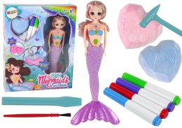 LEAN Toys Zestaw DIY Syrena Fioletowa Skarby Wykopaliska