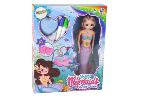 LEAN Toys Zestaw DIY Syrena Fioletowa Skarby Wykopaliska LEAN Toys Zestaw DIY Syrena Fioletowa Skarby Wykopaliska