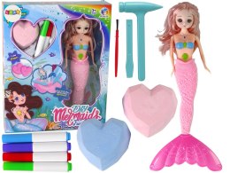 LEAN Toys Zestaw DIY Syrena Różowa Skarby Wykopaliska