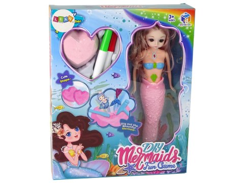 LEAN Toys Zestaw DIY Syrena Różowa Skarby Wykopaliska LEAN Toys Zestaw DIY Syrena Różowa Skarby Wykopaliska