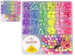 LEAN Toys Zestaw Koralików Do Robienia Biżuterii 6 Kolorów