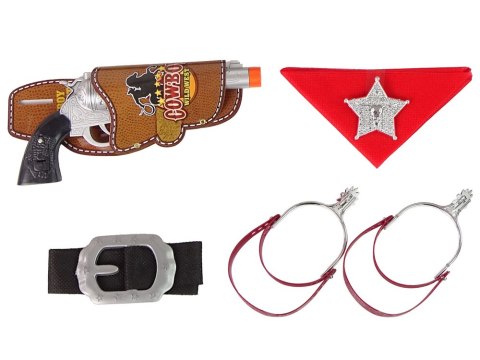 LEAN Toys Zestaw Kowboja Szeryfa Strzelba Rewolwer LEAN Toys Zestaw Kowboja Szeryfa Strzelba Rewolwer