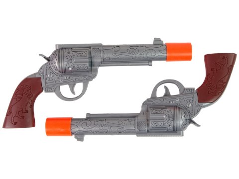 LEAN Toys Zestaw Kowbojski Kowboj Dwa Rewolwery Ostrogi Akcesoria LEAN Toys Zestaw Kowbojski Kowboj Dwa Rewolwery Ostrogi Akcesoria