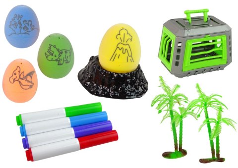 LEAN Toys Zestaw Kreatywny DIY Dinozaury Jaja Do Malowania Transporter LEAN Toys Zestaw Kreatywny DIY Dinozaury Jaja Do Malowania Transporter