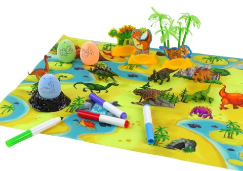 LEAN Toys Zestaw Kreatywny DIY Dinozaury Jaja Do Malowania Transporter LEAN Toys Zestaw Kreatywny DIY Dinozaury Jaja Do Malowania Transporter