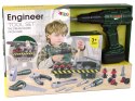 LEAN Toys Zestaw Majsterkowicza Organizer Wkrętarka Na Baterie Zielony