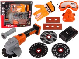 LEAN Toys Zestaw Majsterkowicza Szlifierka Na Baterie Akcesoria
