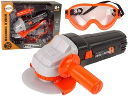 LEAN Toys Zestaw Majsterkowicza Szlifierka Na Baterie Okulary Ochronne