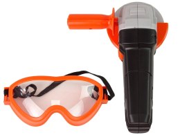 LEAN Toys Zestaw Majsterkowicza Szlifierka Na Baterie Okulary Ochronne