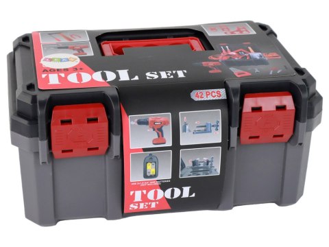 LEAN Toys Zestaw Majsterkowicza W Skrzynce Narzędzia 42 ele Walizka LEAN Toys Zestaw Majsterkowicza W Skrzynce Narzędzia 42 ele Walizka