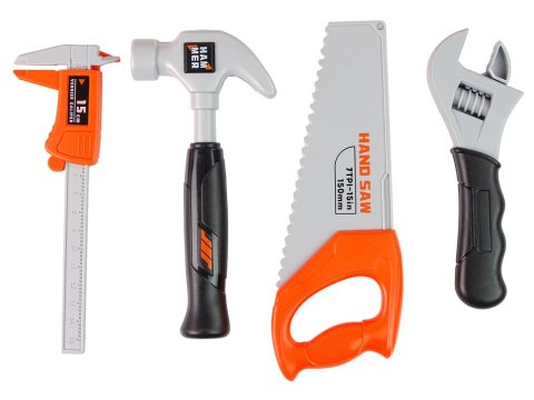LEAN Toys Zestaw Majsterkowicza w Plecaku Kask Narzędzia Pomarańczowy LEAN Toys Zestaw Majsterkowicza w Plecaku Kask Narzędzia Pomarańczowy