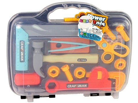 LEAN Toys Zestaw Majsterkowicza w Walizce Narzędzia Dla Dzieci Młotek LEAN Toys Zestaw Majsterkowicza w Walizce Narzędzia Dla Dzieci Młotek