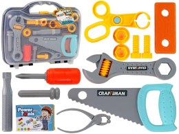LEAN Toys Zestaw Majsterkowicza w Walizce Narzędzia Dla Dzieci Piła