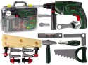 LEAN Toys Zestaw Majsterkowicza w Walizce Wiertarka Na Baterie Młotek
