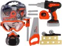 LEAN Toys Zestaw Narzędzi Wkrętarka Na Baterie Okulary