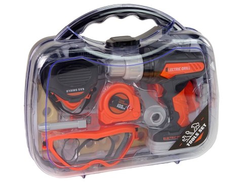 LEAN Toys Zestaw Narzędzi Wkrętarka Na Baterie Okulary LEAN Toys Zestaw Narzędzi Wkrętarka Na Baterie Okulary