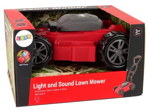 LEAN Toys Zestaw Ogrodnika Kosiarka Czerwona Ogród Dźwięk LEAN Toys Zestaw Ogrodnika Kosiarka Czerwona Ogród Dźwięk