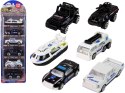 LEAN Toys Zestaw Pojazdów Auta Policja Resoraki 1:64