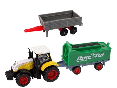 LEAN Toys Zestaw Pojazdów Rolniczych Traktor 12 Sztuk Metal LEAN Toys Zestaw Pojazdów Rolniczych Traktor 12 Sztuk Metal