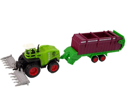 LEAN Toys Zestaw Pojazdów Rolniczych Traktor 12 Sztuk Metal LEAN Toys Zestaw Pojazdów Rolniczych Traktor 12 Sztuk Metal