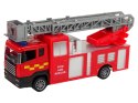 LEAN Toys Zestaw Pojazdów Straż Pożarna Naciąg Motorówka Czerwony