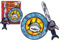 LEAN Toys Zestaw Rycerza Miecz Tarcza Z Pianki EVA Rekin